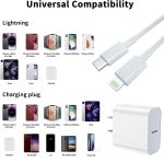 iPhone Charger, 2 Pack 20W PD White Fast Charger Block with 6ft Fast Charging Cables Compatible with iPhone 14/13/12/11 - Image 8
