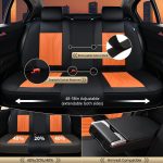 FLORICH Leather Car Seat Covers Full Set for Cars, SUVs & Trucks, Pink Black Front & Rear Automotive Seat Covers, Universal Fit for Toyota Honda Ford Jeep - Image 11
